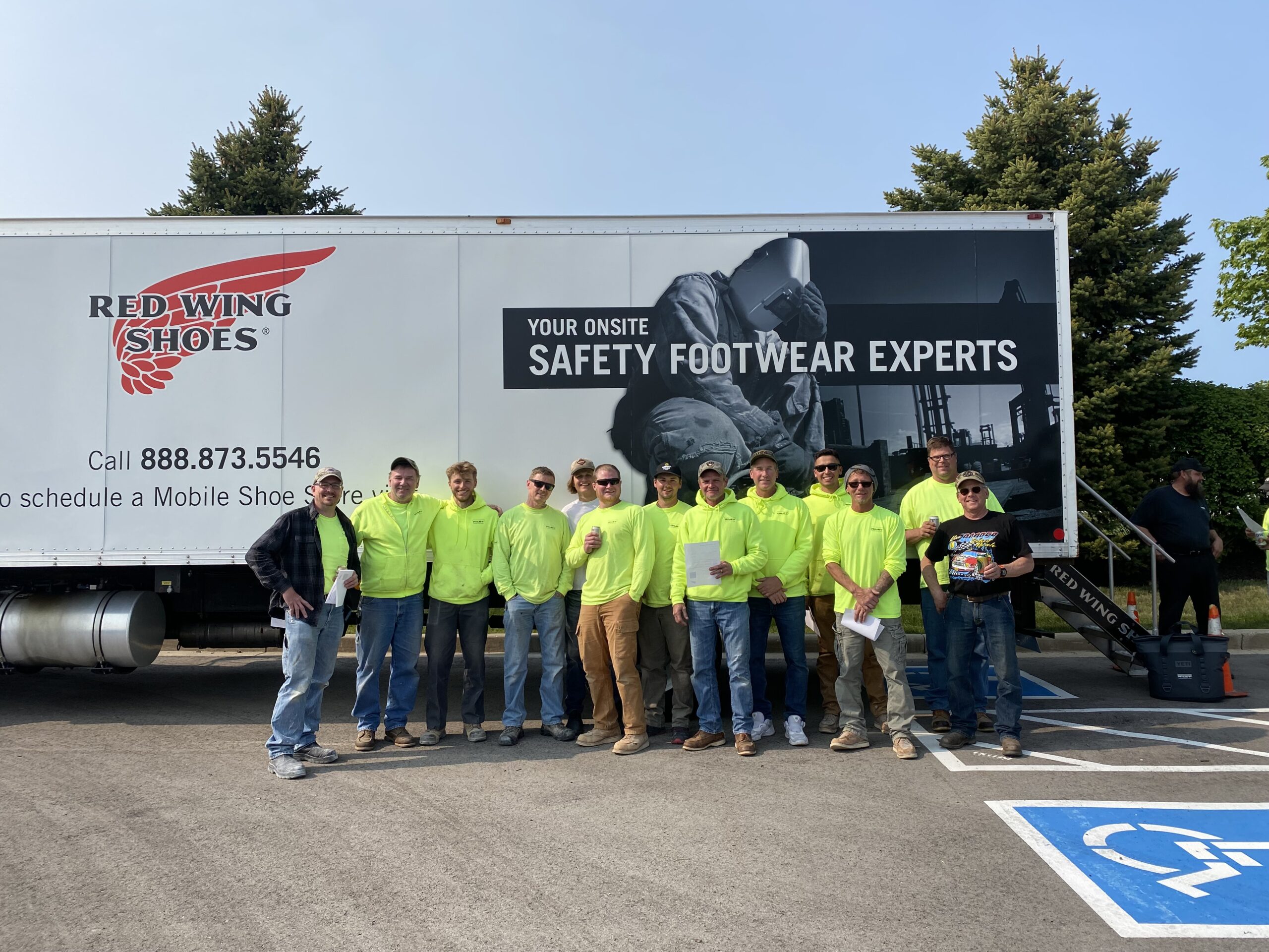 Red wing clearance shoe truck